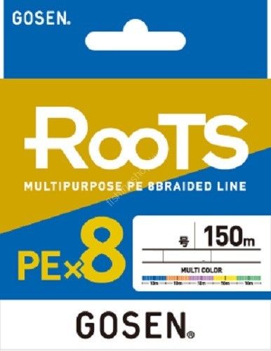 Gosen  Roots PE 8 Örgü Spin İp Misina 150mt Multi Color