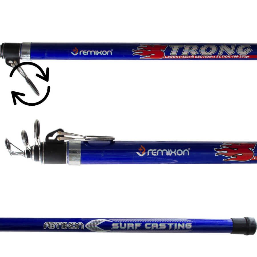 Remixon Strong 3.90m 100-250gr Tele Blue Surf Kamış